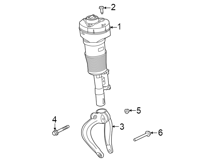 Diagram Front suspension. Shocks & components. for your 2021 Land Rover Range Rover Sport 2.0L Ingenium PLUG-IN HYBRID EV-GAS (PHEV) A/T 4WD Autobiography Sport Utility 