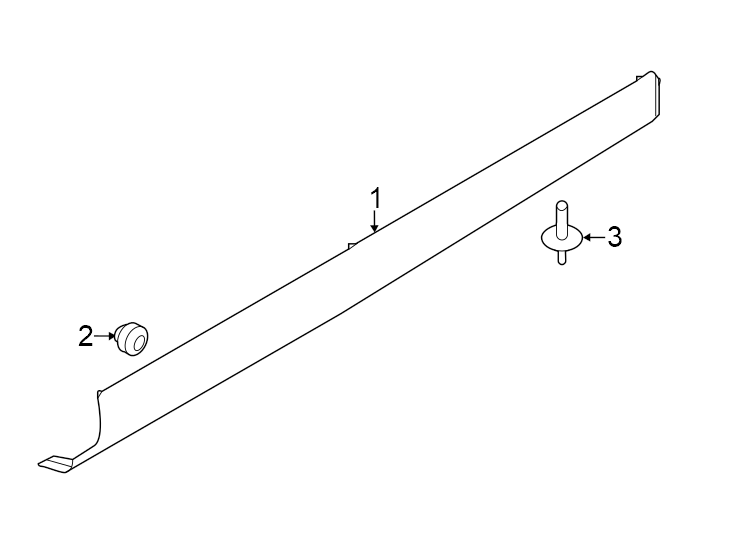 Diagram Pillars. Rocker & floor. Exterior trim. for your 2023 Land Rover Defender 90   