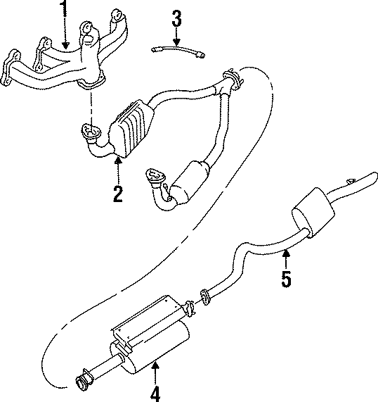 Diagram EXHAUST SYSTEM. EXHAUST COMPONENTS. for your 2022 Land Rover Range Rover Evoque   