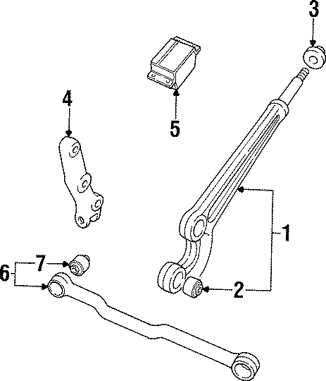 Diagram FRONT SUSPENSION. SUSPENSION COMPONENTS. for your Land Rover