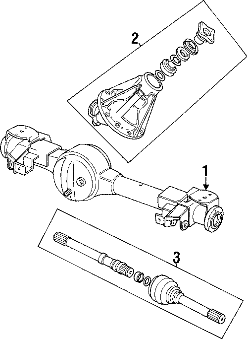 Diagram FRONT SUSPENSION. FRONT AXLE & CARRIER. for your Land Rover