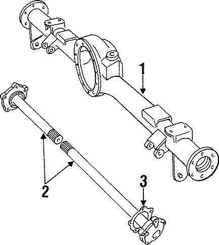 Diagram REAR SUSPENSION. AXLE HOUSING. for your Land Rover