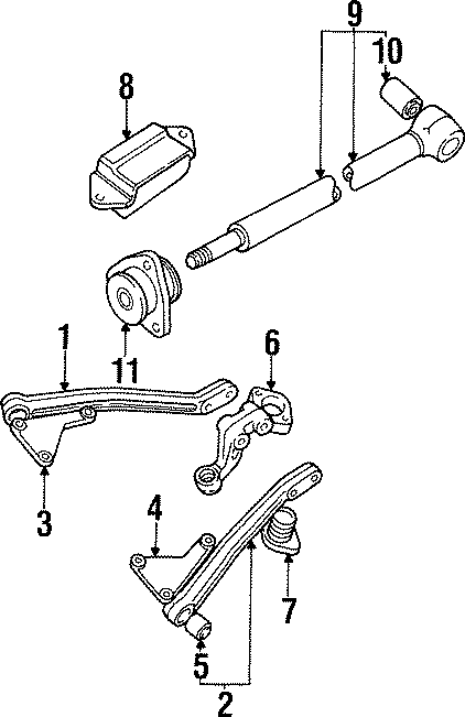 Diagram REAR SUSPENSION. SUSPENSION COMPONENTS. for your 2022 Land Rover Defender 90   