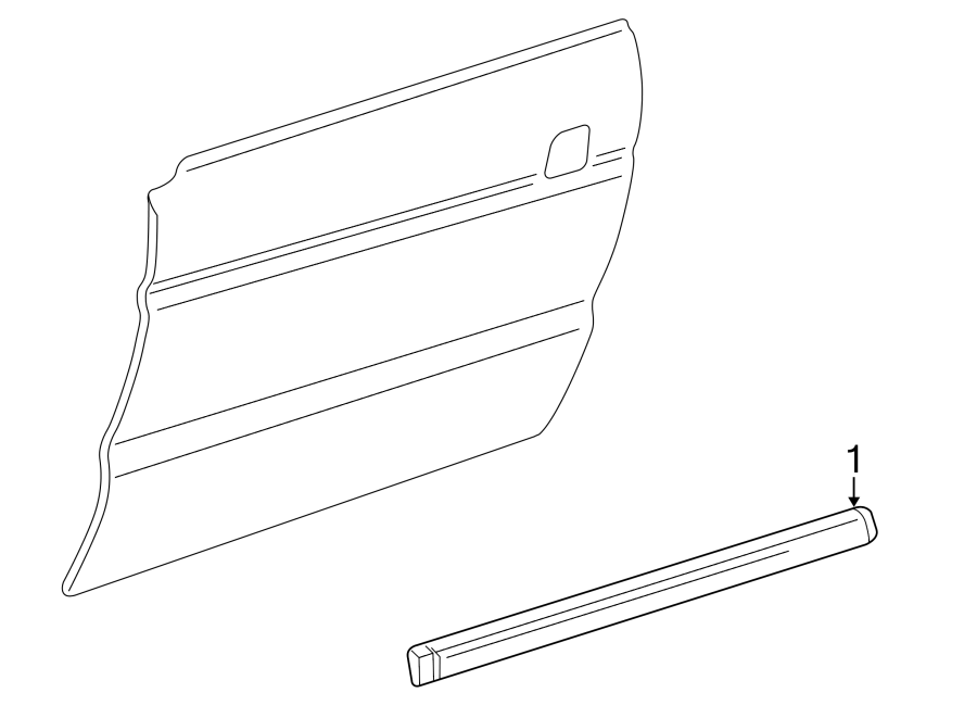 Full size assembly image of EXTERIOR TRIM. (1/1)