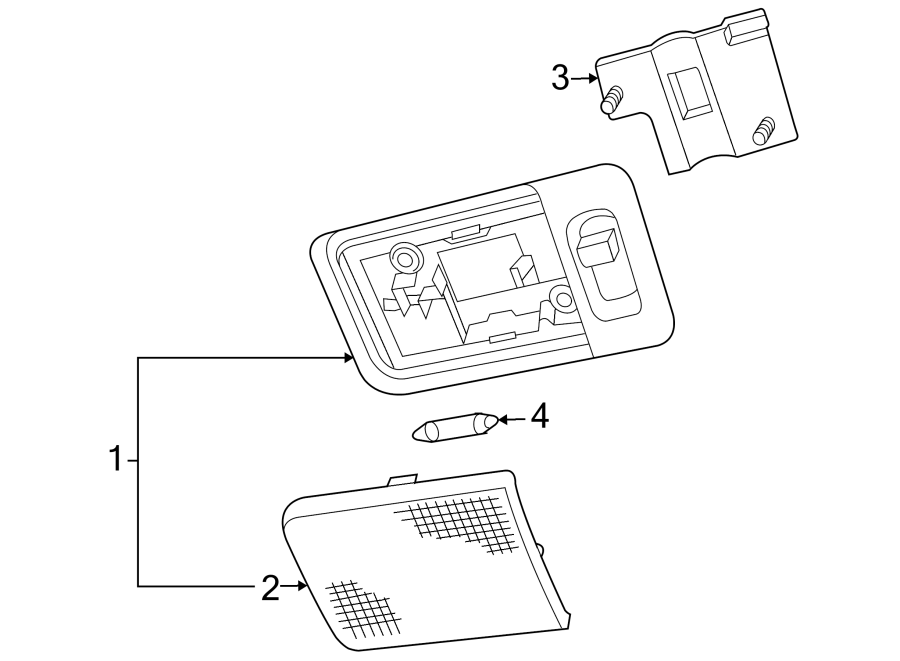 Diagram OVERHEAD CONSOLE. for your 2019 Land Rover Discovery   