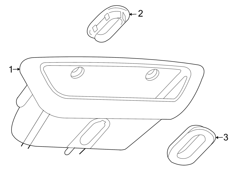Full size assembly image of OVERHEAD CONSOLE. (1/1)