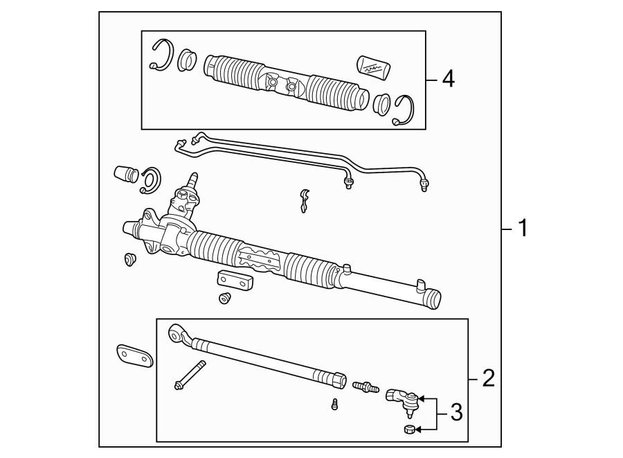 Diagram STEERING GEAR & LINKAGE. for your 2016 Land Rover Range Rover  SV Autobiography Sport Utility 