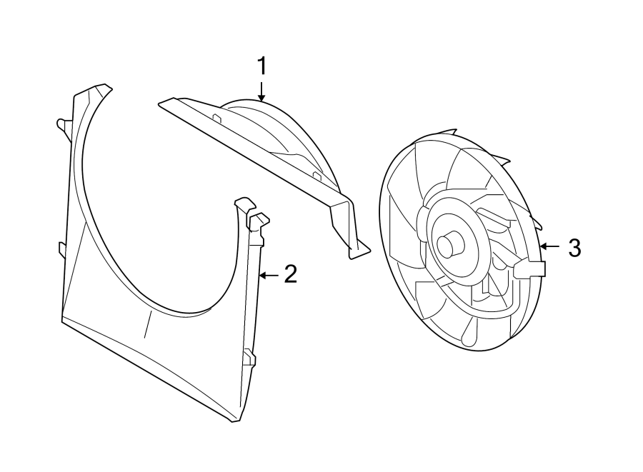 Diagram COOLING FAN. for your 2023 Land Rover Defender 90   