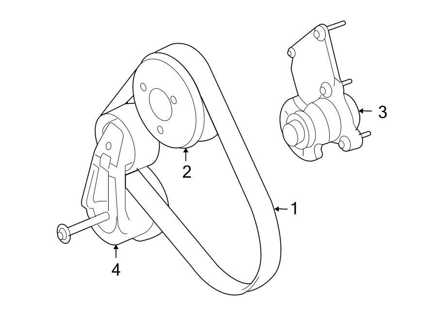 Diagram BELTS & PULLEYS. for your 2022 Land Rover Discovery   