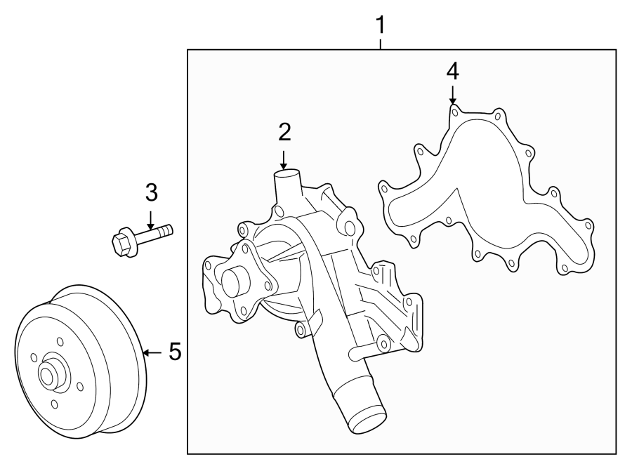 Diagram WATER PUMP. for your Land Rover LR2  