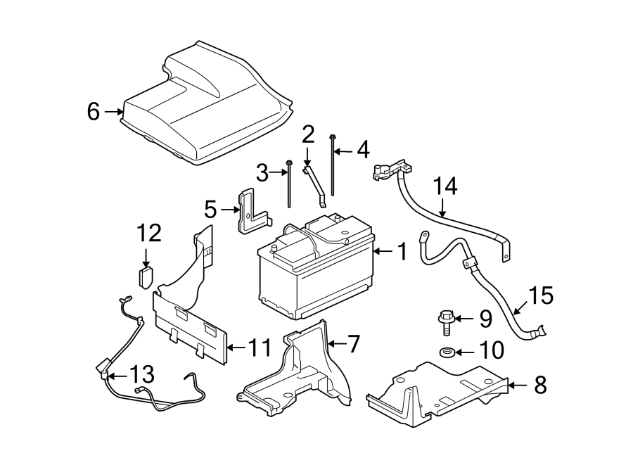 Diagram BATTERY. for your 2012 Land Rover LR4   