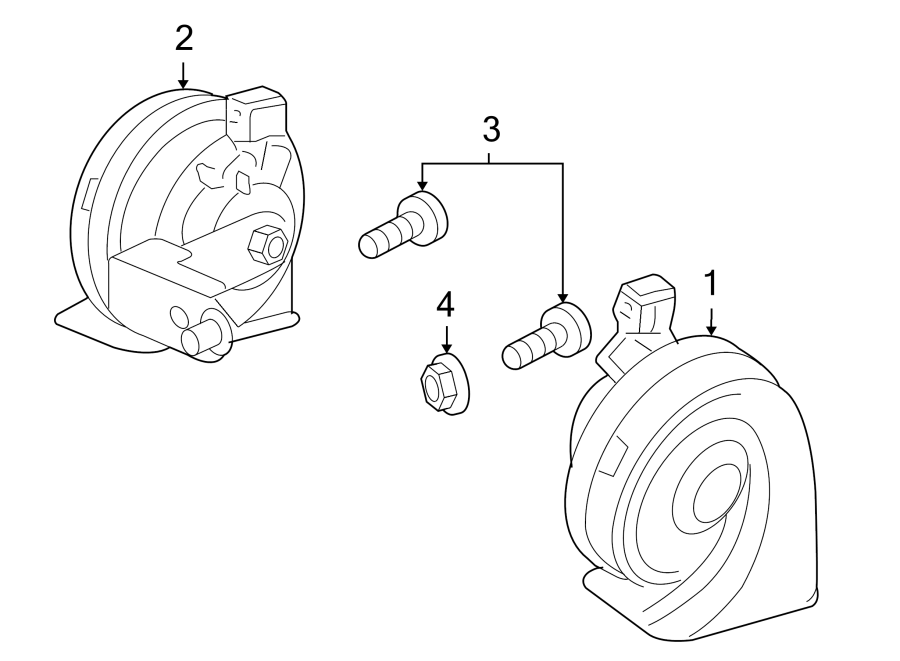 Diagram HORN. for your 2006 Land Rover LR3   