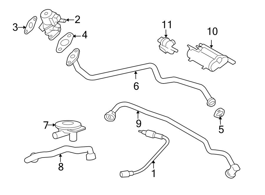 Diagram EMISSION SYSTEM. EMISSION COMPONENTS. for your 2016 Land Rover LR4   