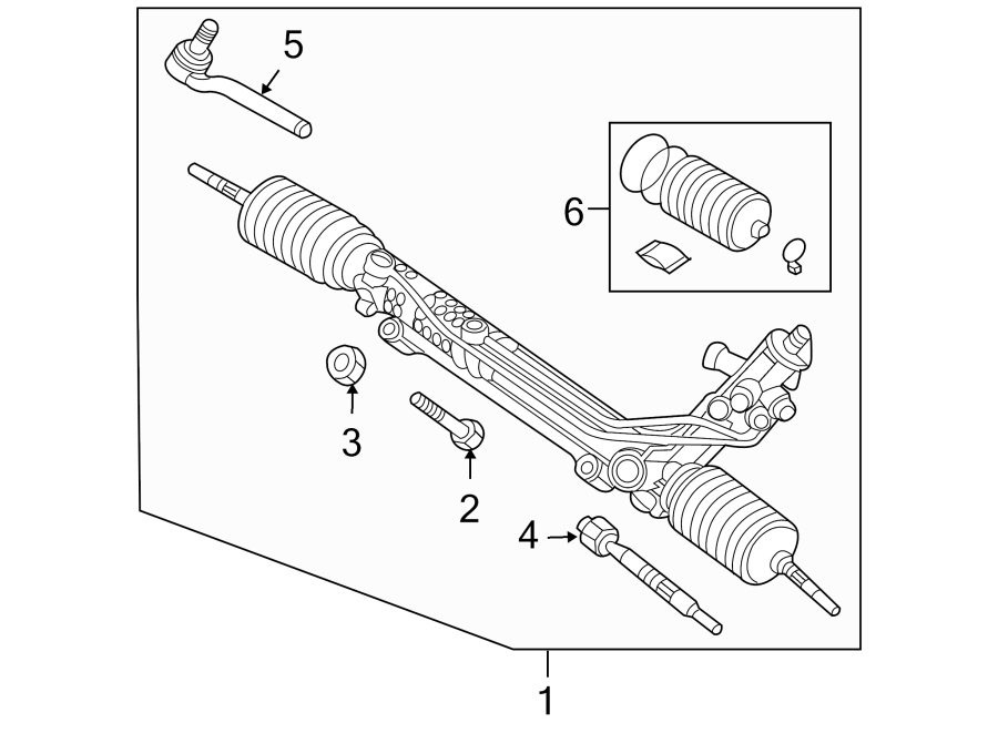 Diagram STEERING GEAR & LINKAGE. for your 2016 Land Rover Range Rover  SV Autobiography Sport Utility 