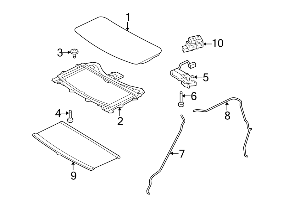 Diagram SUNROOF. for your Land Rover