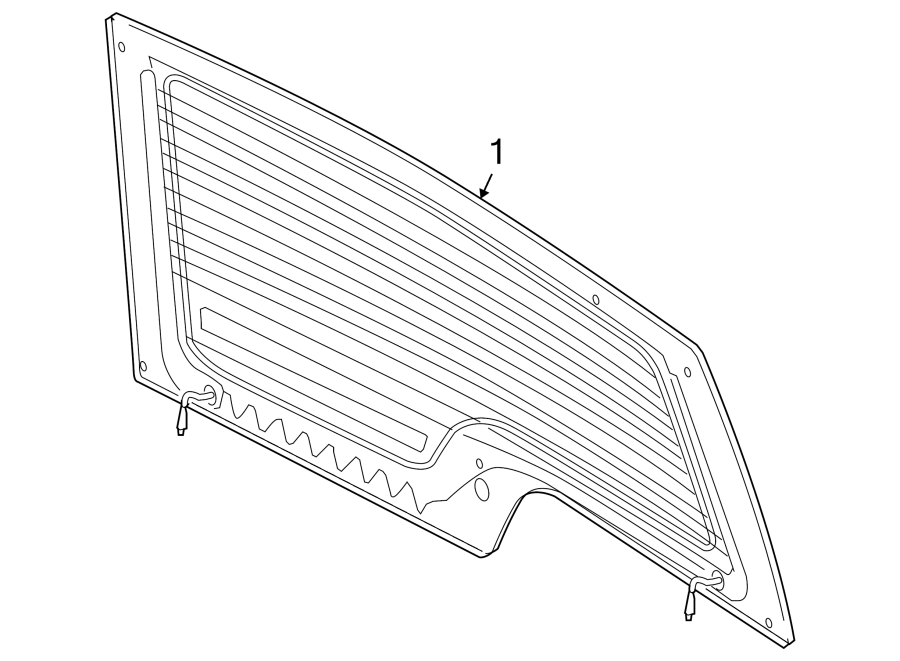 Diagram LIFT GATE. for your 2005 Land Rover LR3   