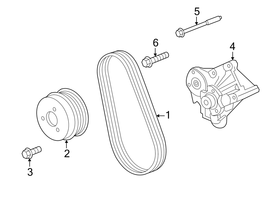 Diagram BELTS & PULLEYS. for your Land Rover