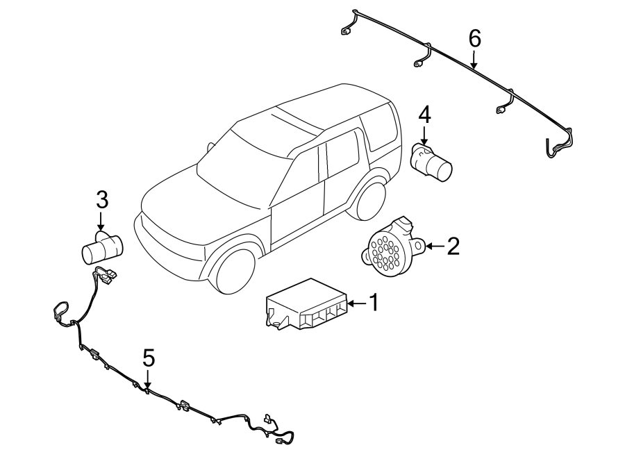 Diagram ELECTRICAL COMPONENTS. for your 2010 Land Rover LR4   