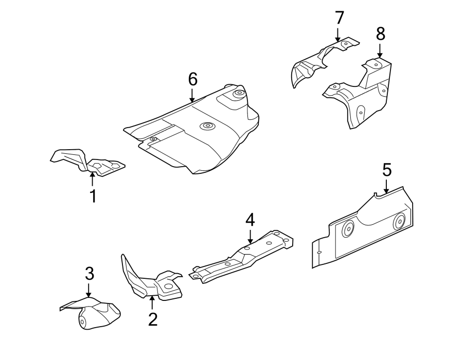 Diagram EXHAUST SYSTEM. EXHAUST COMPONENTS. for your 2023 Land Rover Range Rover Velar   