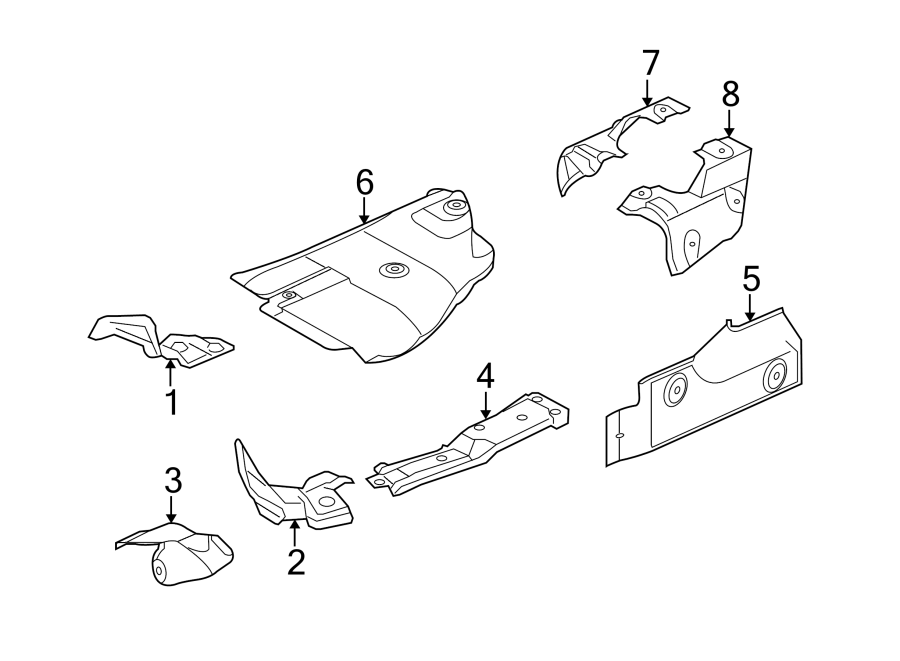 Diagram EXHAUST SYSTEM. EXHAUST COMPONENTS. for your 2018 Land Rover Range Rover   