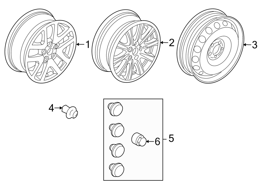 Diagram WHEELS. for your 2020 Land Rover Range Rover 3.0L 6 cylinder MILD HYBRID EV-GAS (MHEV) A/T AWD HSE Sport Utility 