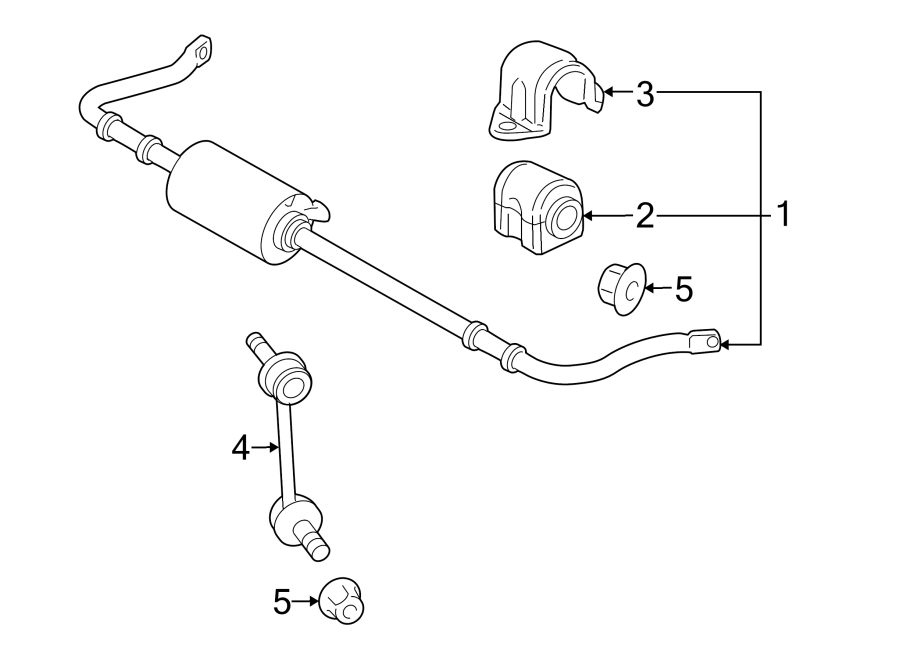 Diagram REAR SUSPENSION. STABILIZER BAR & COMPONENTS. for your 2016 Land Rover LR4   