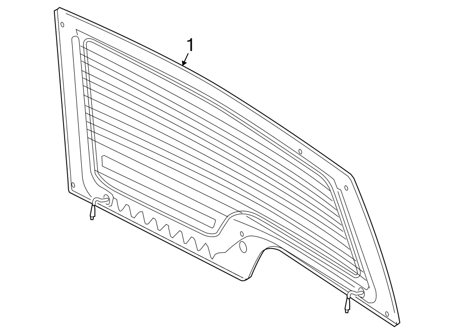 Diagram LIFT GATE. for your Land Rover