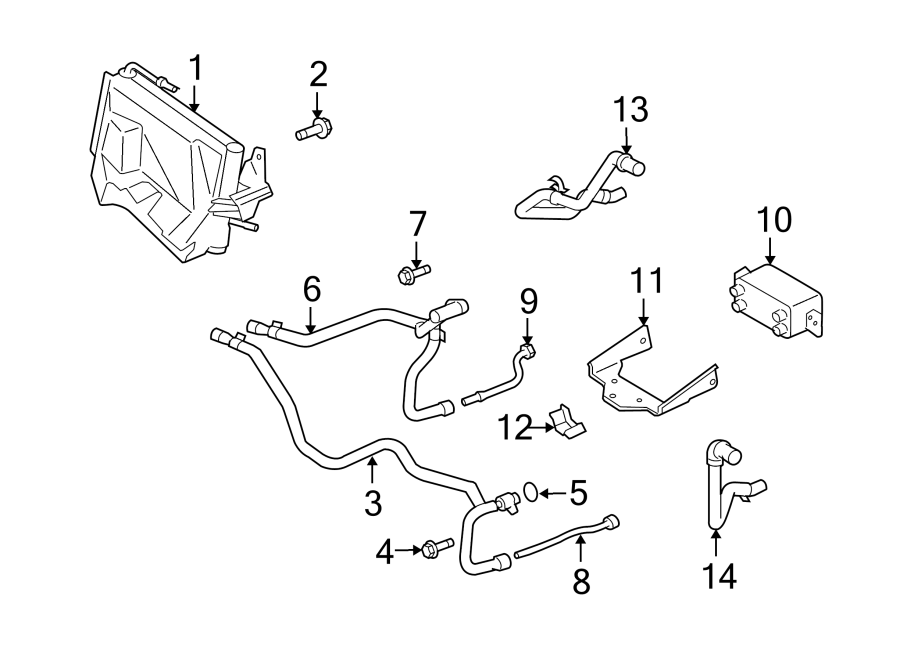 Diagram OIL COOLER. for your 2015 Land Rover LR4   