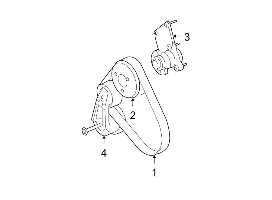 Diagram BELTS & PULLEYS. for your 2022 Land Rover Discovery   