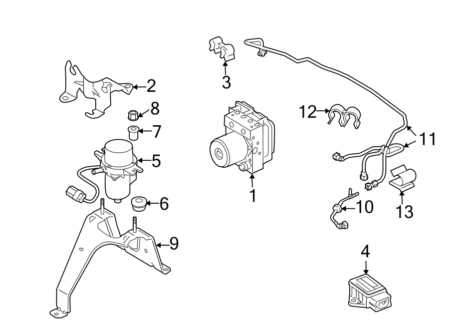 Diagram Abs components. for your 2006 Land Rover Range Rover Sport   
