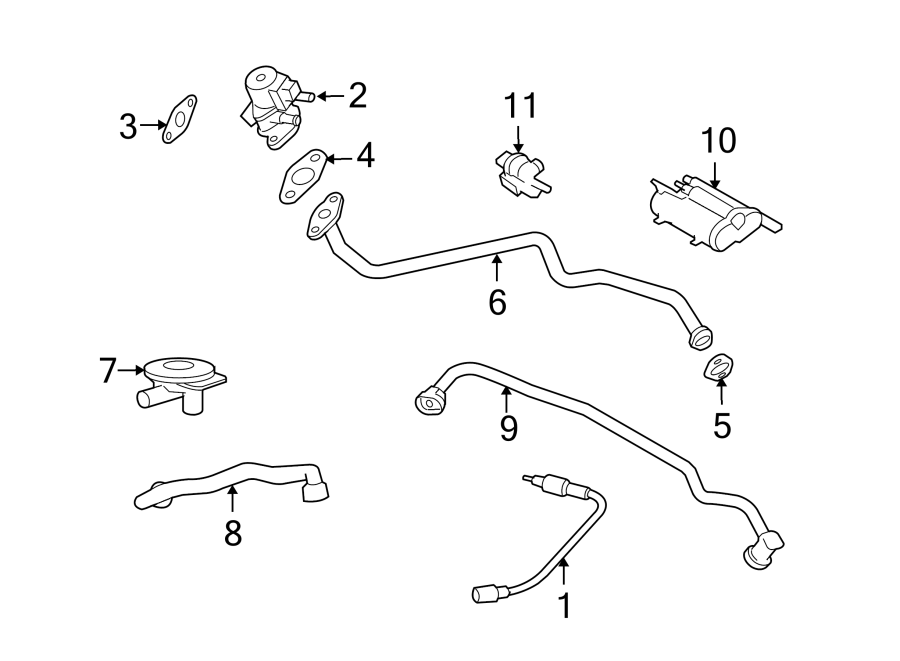 Diagram EMISSION SYSTEM. EMISSION COMPONENTS. for your 2016 Land Rover LR4   