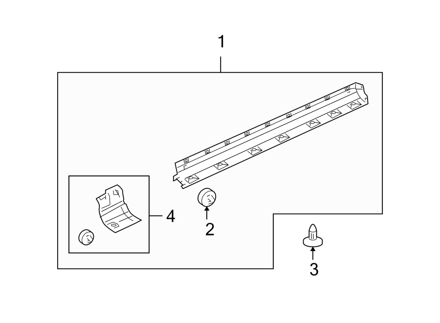 Diagram PILLARS. ROCKER & FLOOR. EXTERIOR TRIM. for your 2014 Land Rover Range Rover Sport  Autobiography Sport Utility 