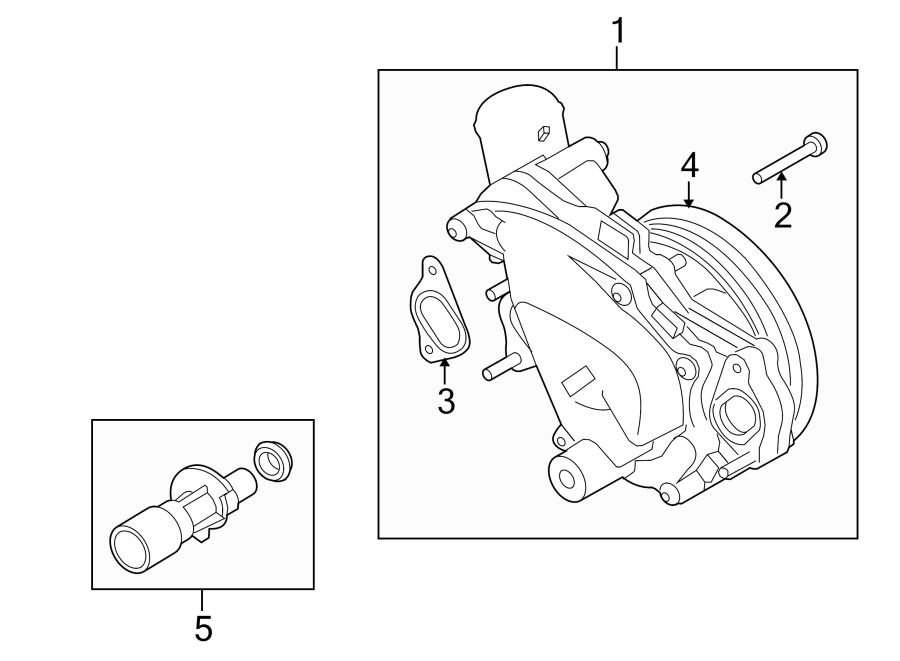 Diagram WATER PUMP. for your 2006 Land Rover Range Rover   