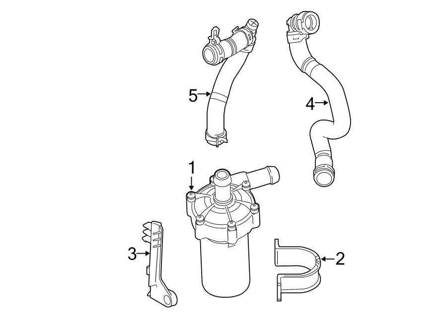 Diagram WATER PUMP. for your 1996 Land Rover