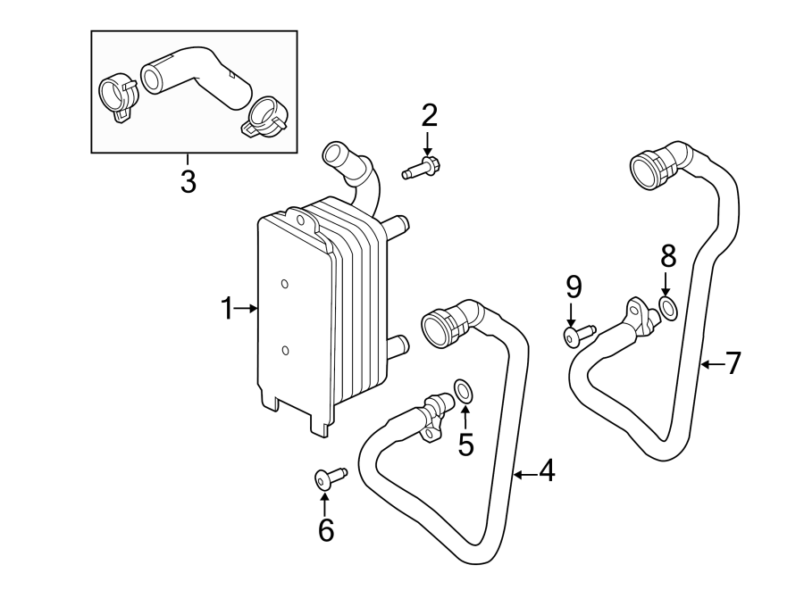 Diagram TRANS OIL COOLER. for your 2015 Land Rover LR2   