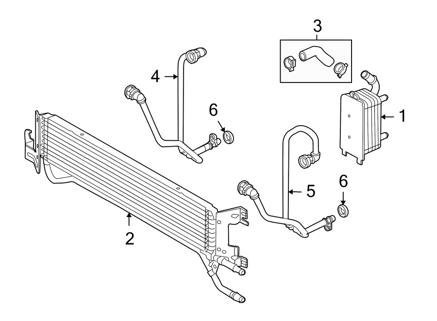 Diagram TRANS OIL COOLER. for your 2013 Land Rover LR4   