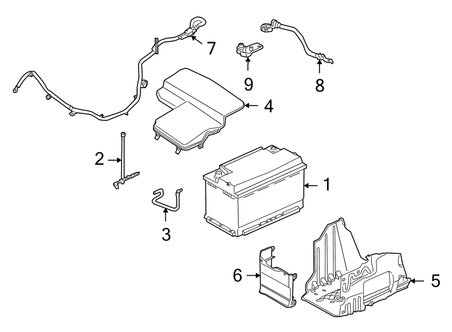 Diagram BATTERY. for your 2012 Land Rover LR4   