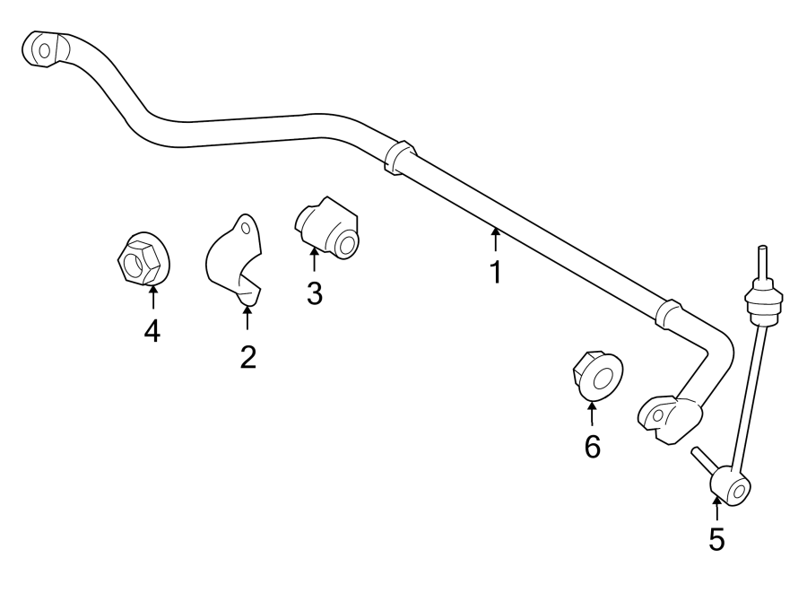 Diagram FRONT SUSPENSION. STABILIZER BAR & COMPONENTS. for your 2015 Land Rover LR2   