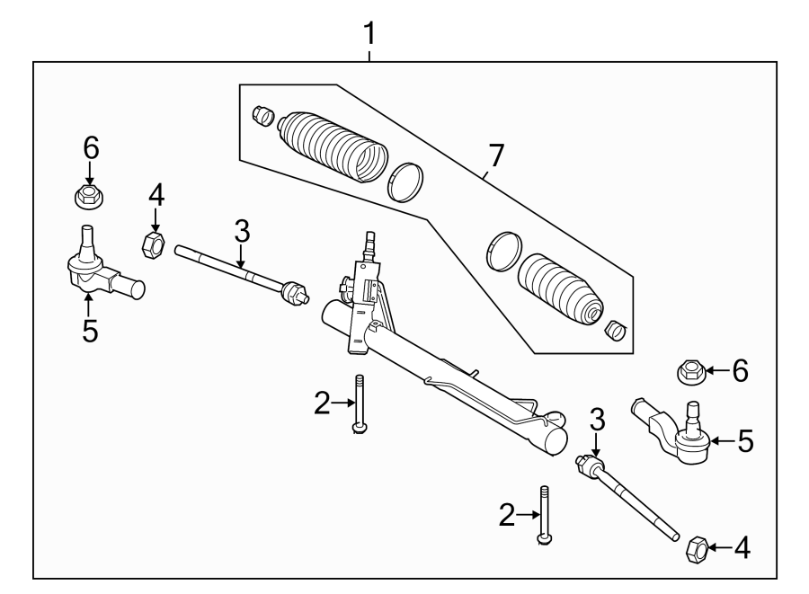 Diagram STEERING GEAR & LINKAGE. for your 2011 Land Rover LR2   