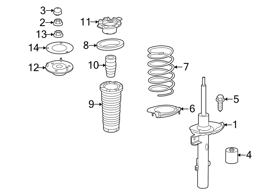 Diagram REAR SUSPENSION. STRUTS & COMPONENTS. for your Land Rover
