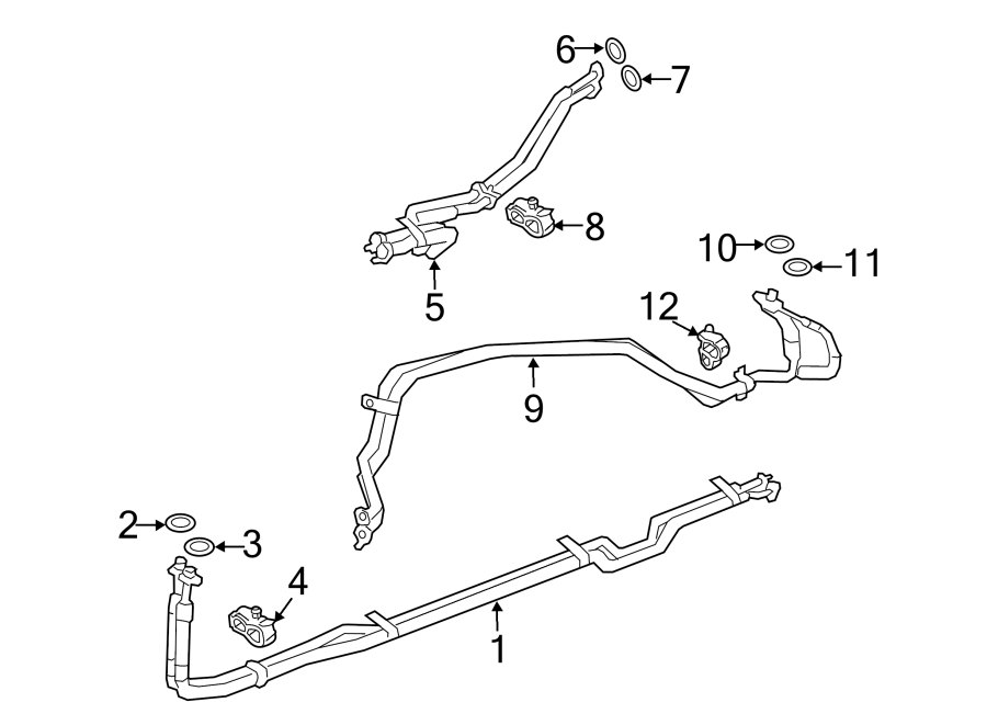 Diagram AIR CONDITIONER & HEATER. REAR AC LINES. for your 2017 Land Rover Range Rover Sport   