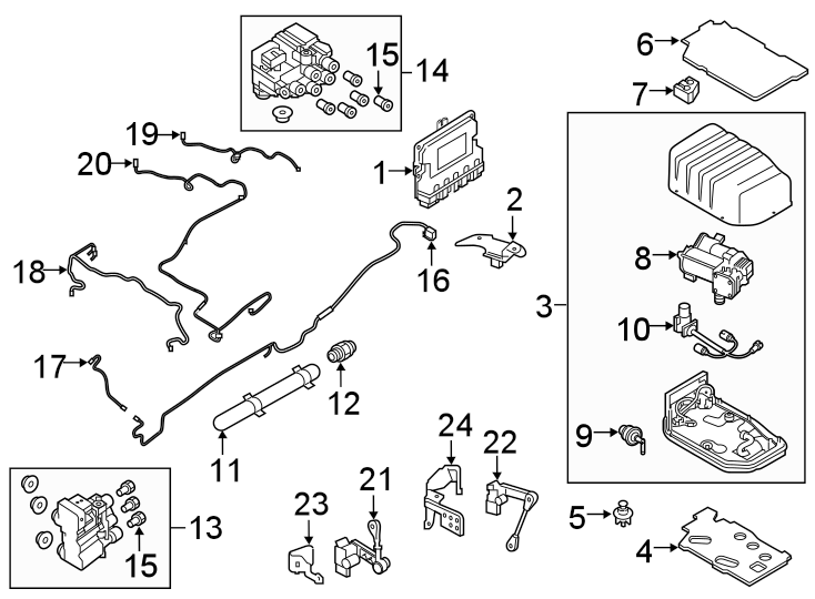 Diagram RIDE CONTROL COMPONENTS. for your 2006 Land Rover Range Rover Sport   