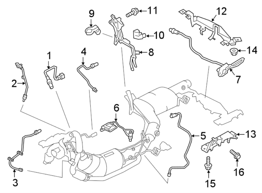 Diagram EMISSION SYSTEM. EMISSION COMPONENTS. for your Land Rover