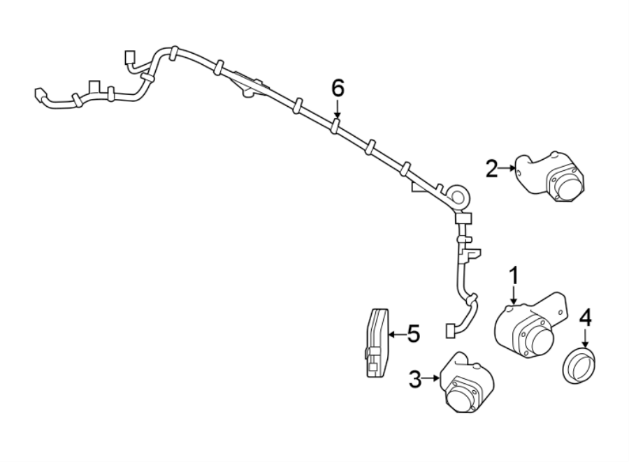 Diagram REAR BUMPER. ELECTRICAL COMPONENTS. for your Land Rover