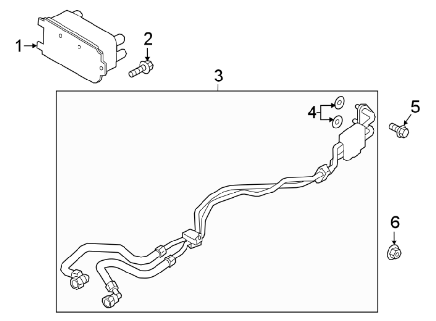 Diagram TRANS OIL COOLER. for your 2019 Land Rover Range Rover Sport   