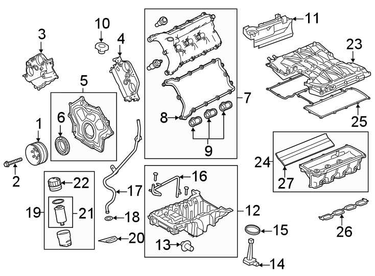 Diagram Engine parts. for your 2016 Land Rover Range Rover Evoque   