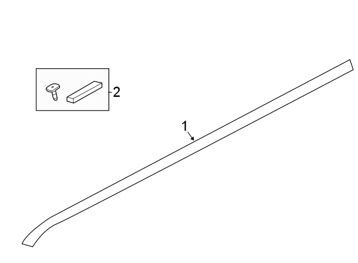 Diagram Roof. Exterior trim. for your 2020 Land Rover Discovery Sport   