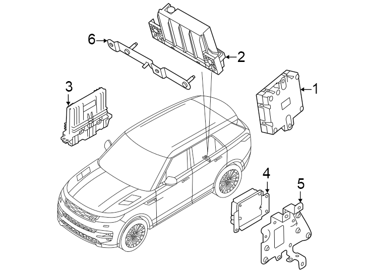 Diagram Electrical components. for your 2006 Land Rover Range Rover   