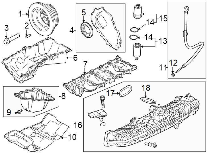 Diagram Engine parts. for your 2022 Land Rover Defender 90  S Sport Utility 