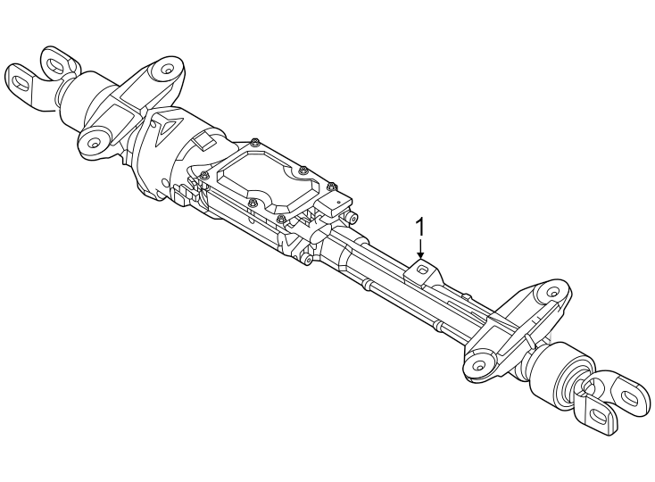Full size assembly image of Steering gear & linkage. (1/1)